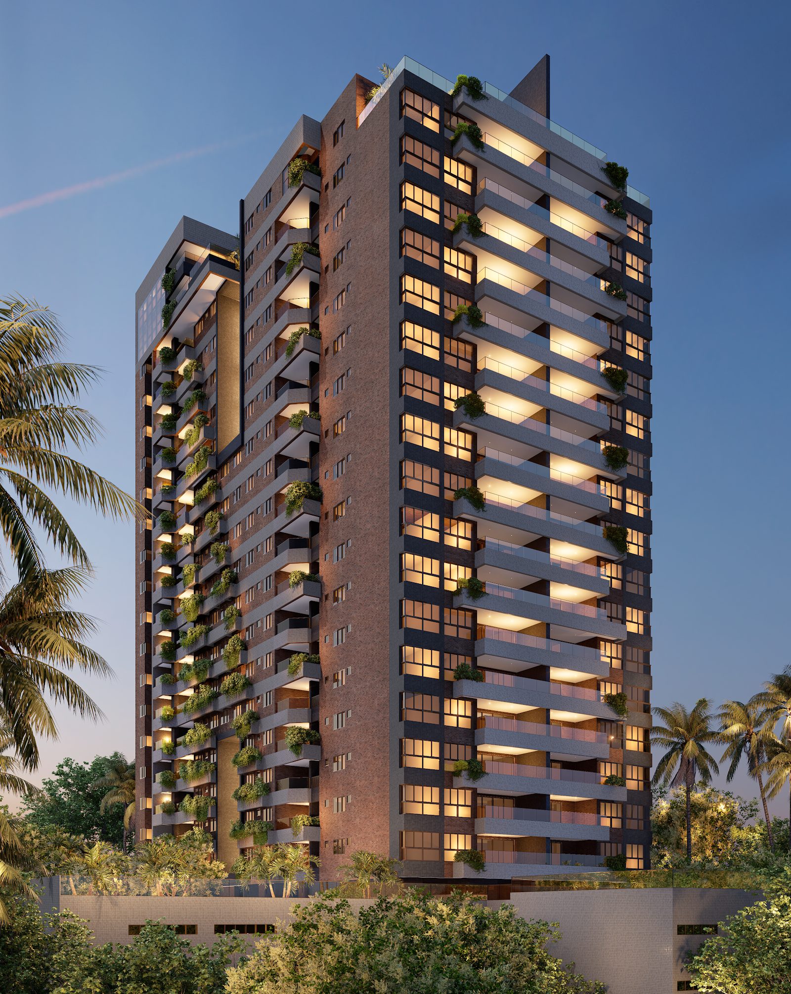 Blend Grand Reserva — Fachada ao pôr do sol