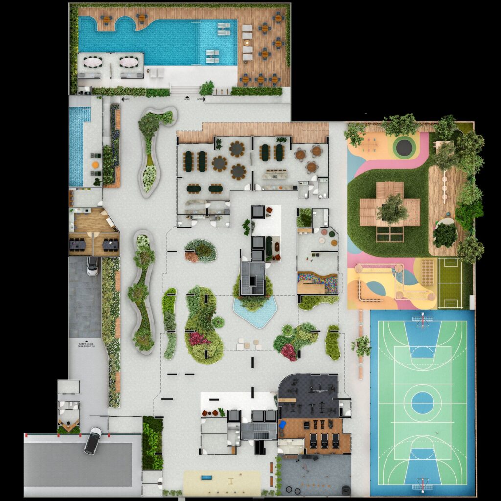 Blend Grand Reserva — Planta humanizada do pilotis