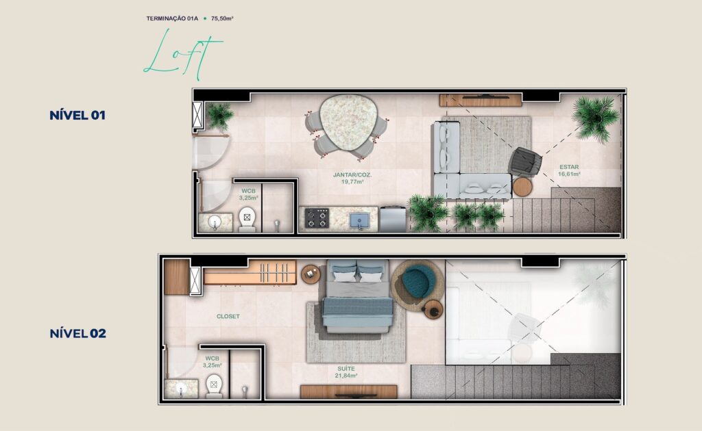 CityPark — Planta Loft 01A
