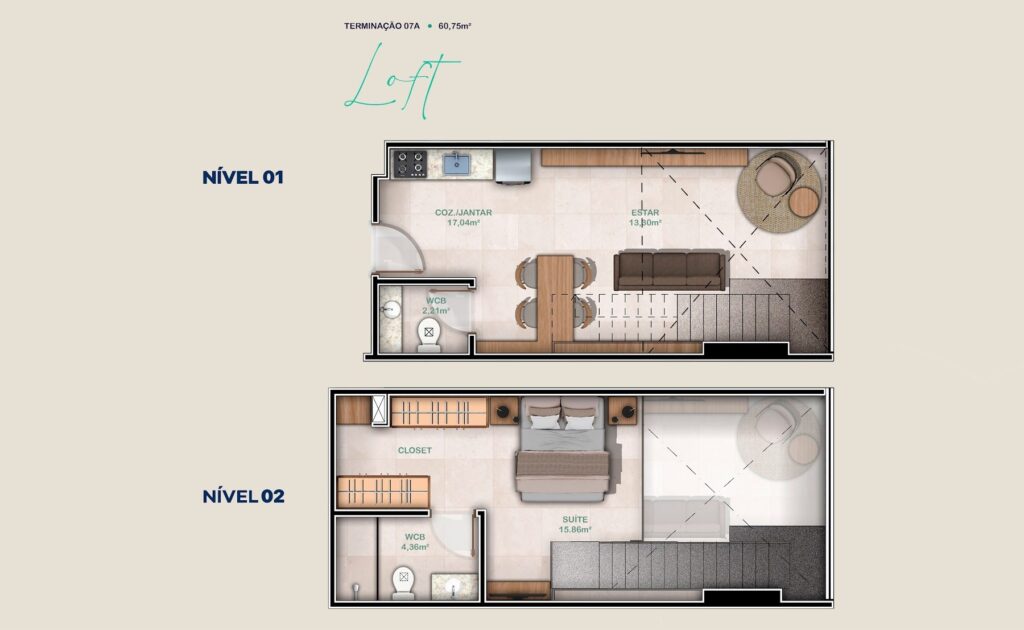 CityPark — Planta Loft 07A