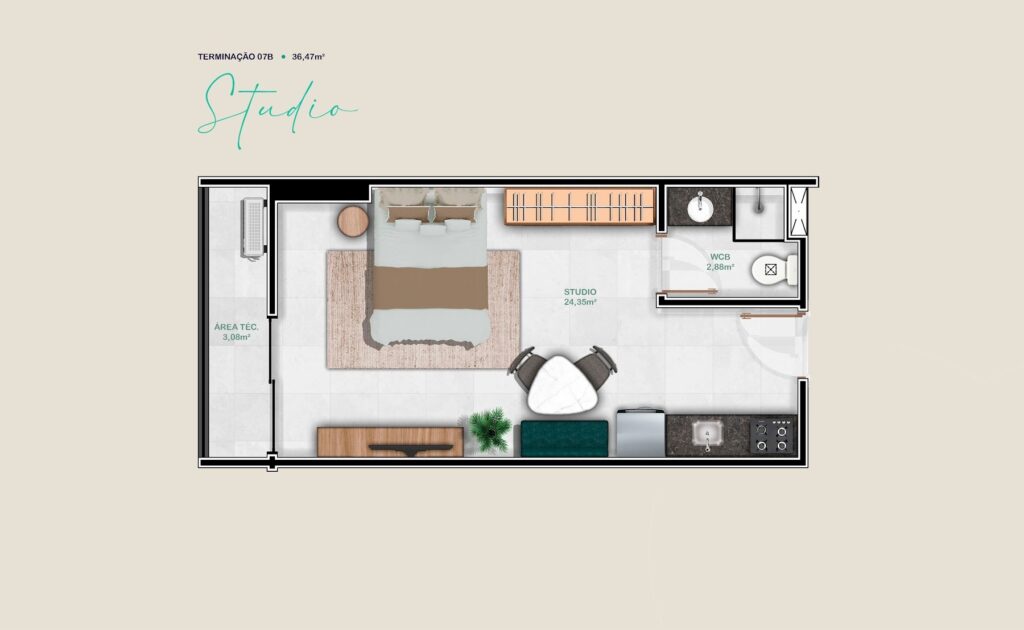 CityPark — Planta Studio 07B