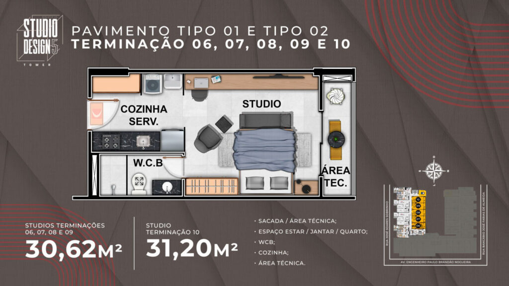 Studios — terminações 06 a 10