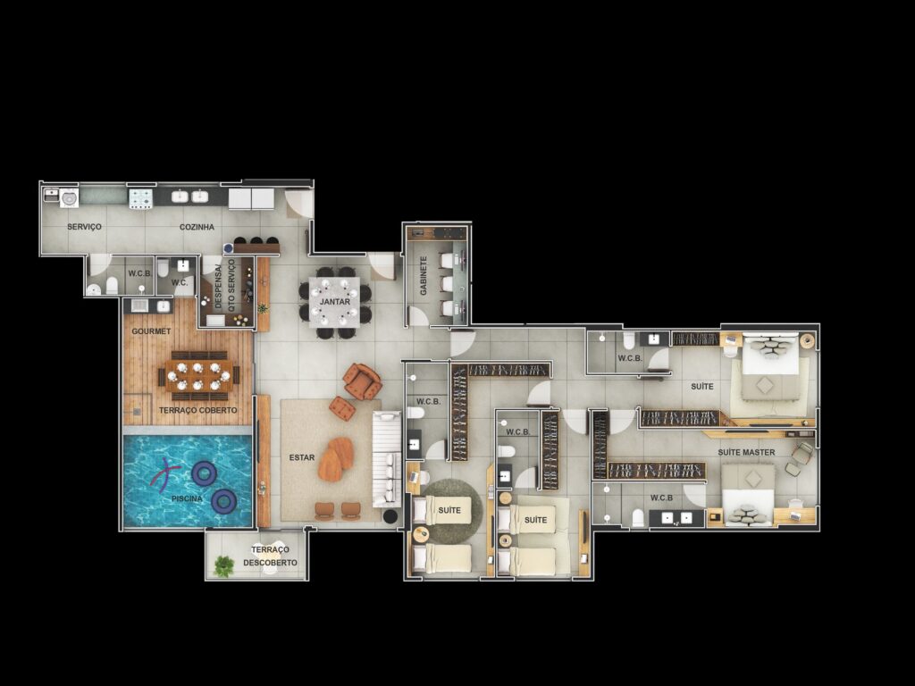 St. Peters Residence — Planta da cobertura terminação 3