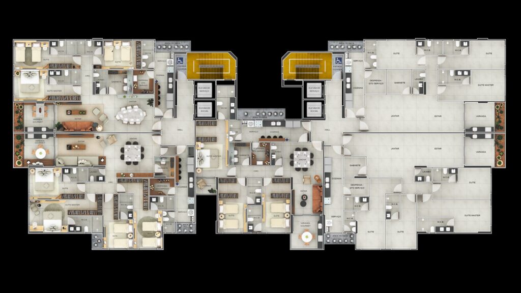 St. Peters Residence — Planta do pavimento tipo
